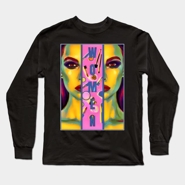 Women fashion Long Sleeve T-Shirt by UMF - Fwo Faces Frog